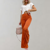 Pantaloni a Zampa in Lino da Donna – Eleganti e Comodi per l'Autunno
