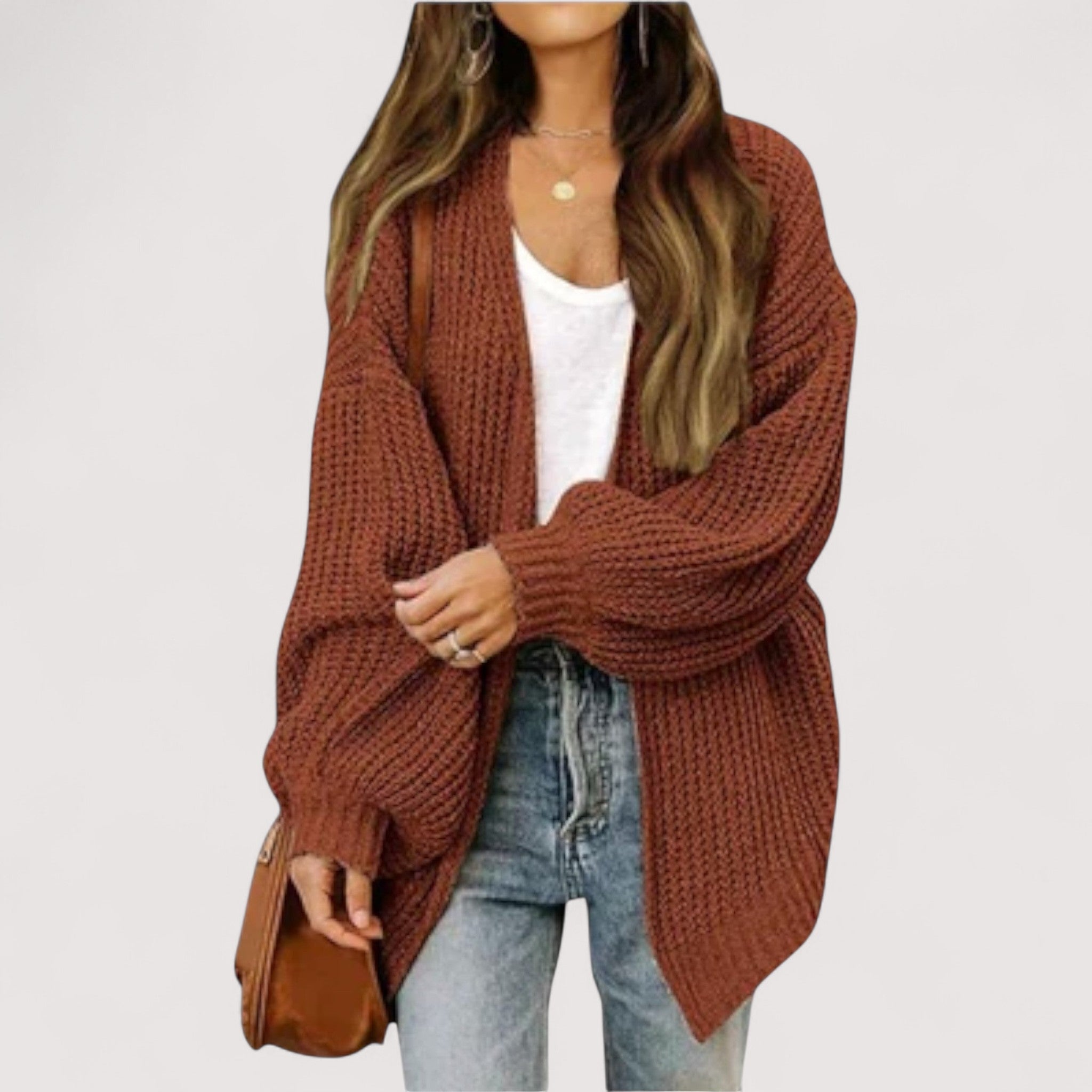 Iveta™ | Cardigan lavorato a maglia casual