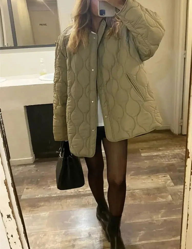 CAROLA | Giacca invernale allentata casual da donna
