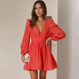 Mini abito nero chic autunnale - Collezione SARAH