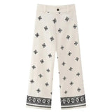 Pantaloni di lana invernali chic vintage Boho da donna di VINA
