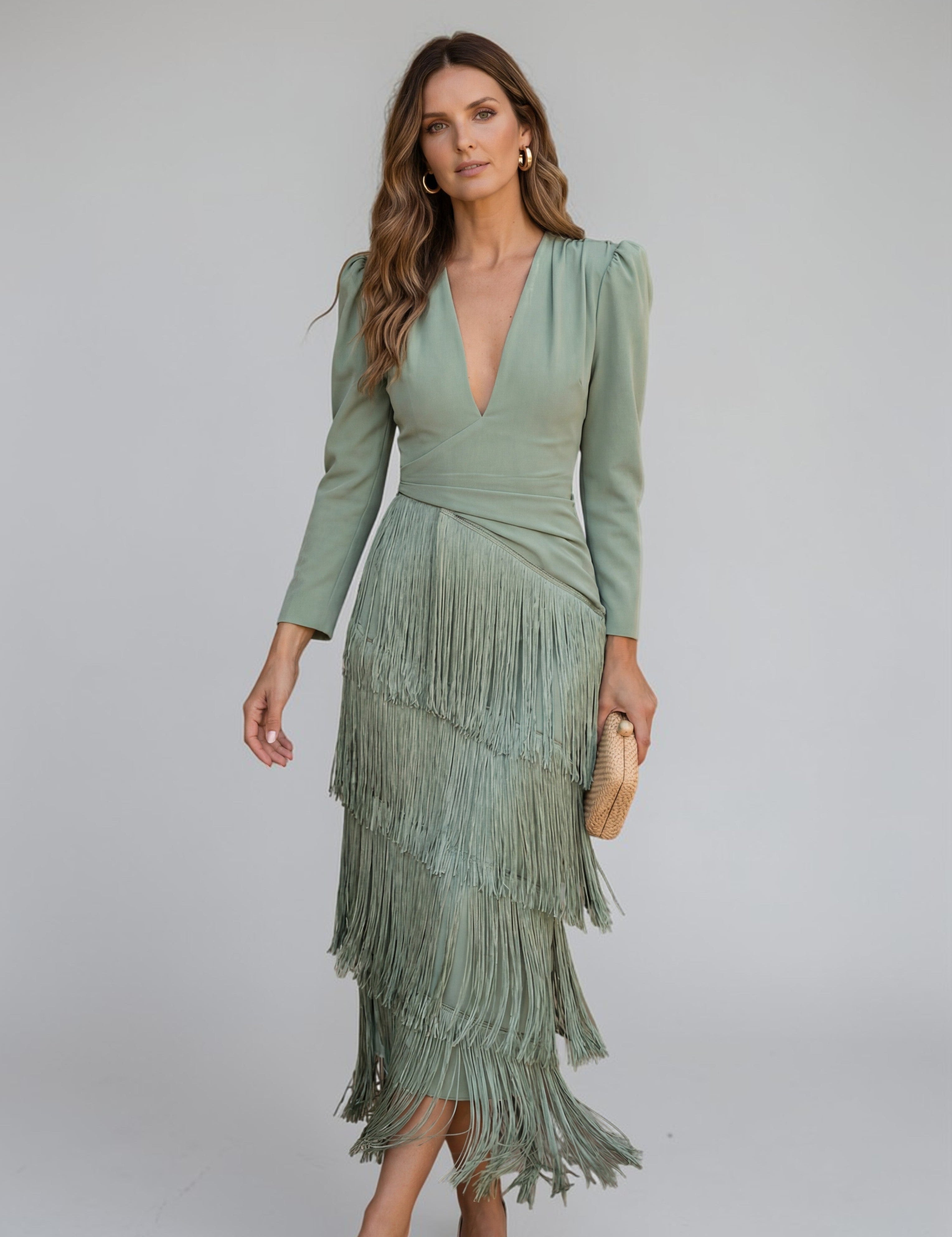 Sofia | Abito con Frange Elegante