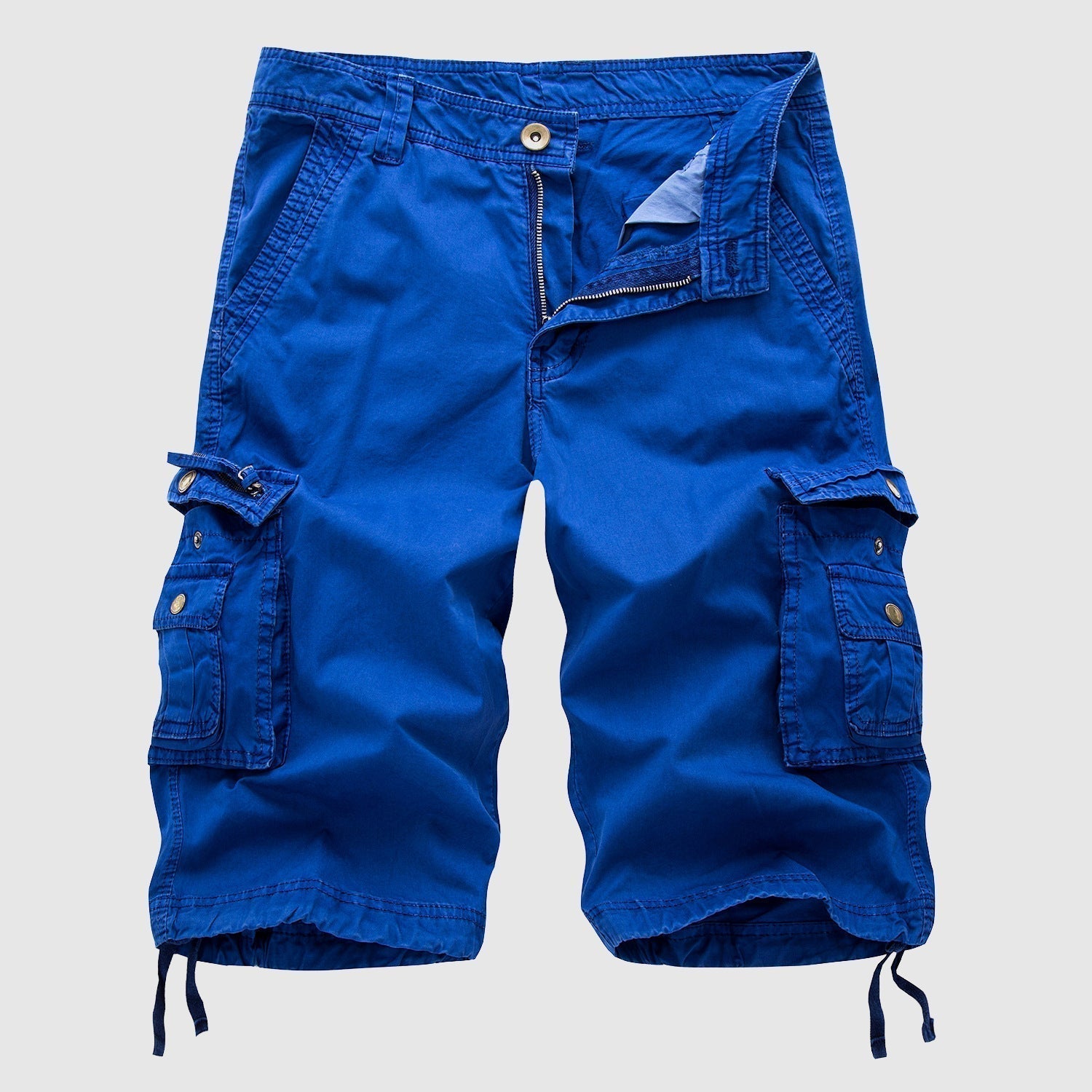Uomini - Frachthorts - Cotone - Estivo - Diverse Borse - Abbigliamento Casual Lunghezza Ginocchio