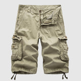 Uomini - Frachthorts - Cotone - Estivo - Diverse Borse - Abbigliamento Casual Lunghezza Ginocchio