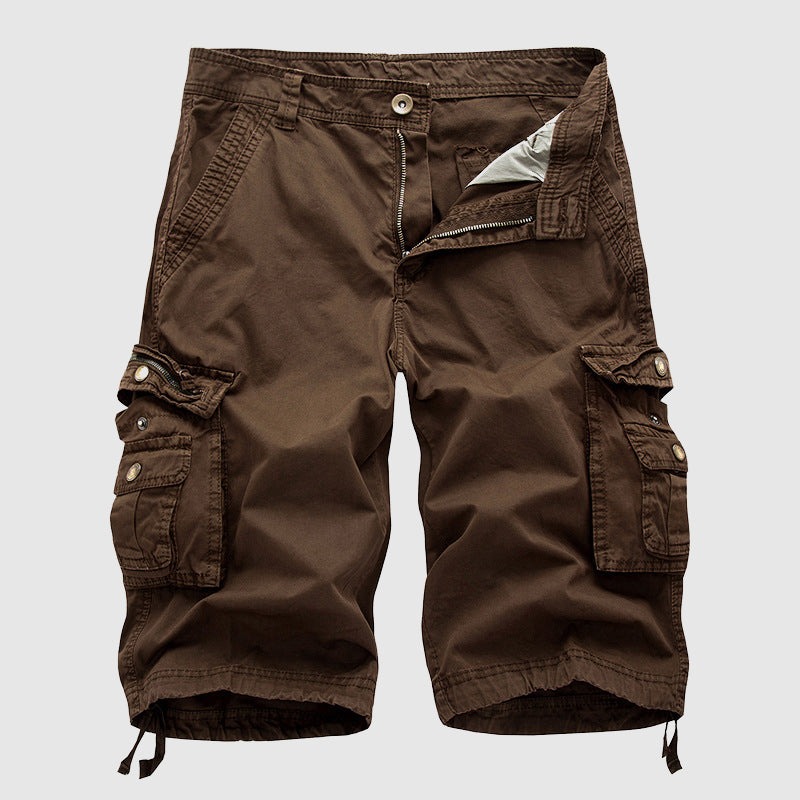 Uomini - Frachthorts - Cotone - Estivo - Diverse Borse - Abbigliamento Casual Lunghezza Ginocchio