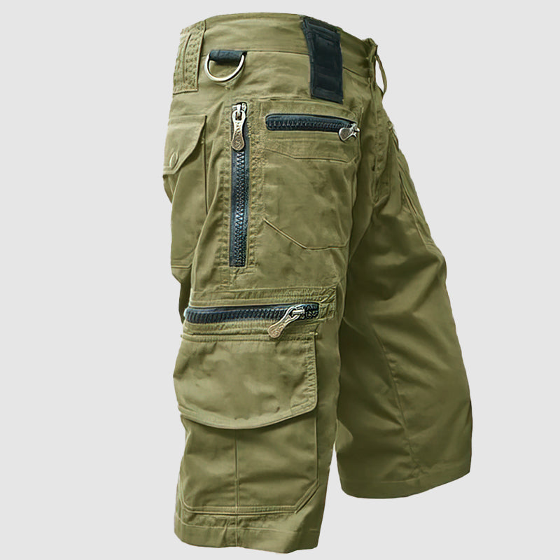 Pantaloncini estivi militari maschili con tasche multiple