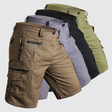 Uomini - Pantaloncini Estivi - Lunghezza del Ginocchio - Programma Multipocket - Tessuto Leggero