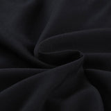 Elegante mini abito babydoll estivo nero con scollo a V
