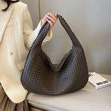 Elegante borsa a tracolla intrecciata da donna, materiale resistente