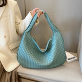 Elegante borsa a tracolla intrecciata da donna, materiale resistente