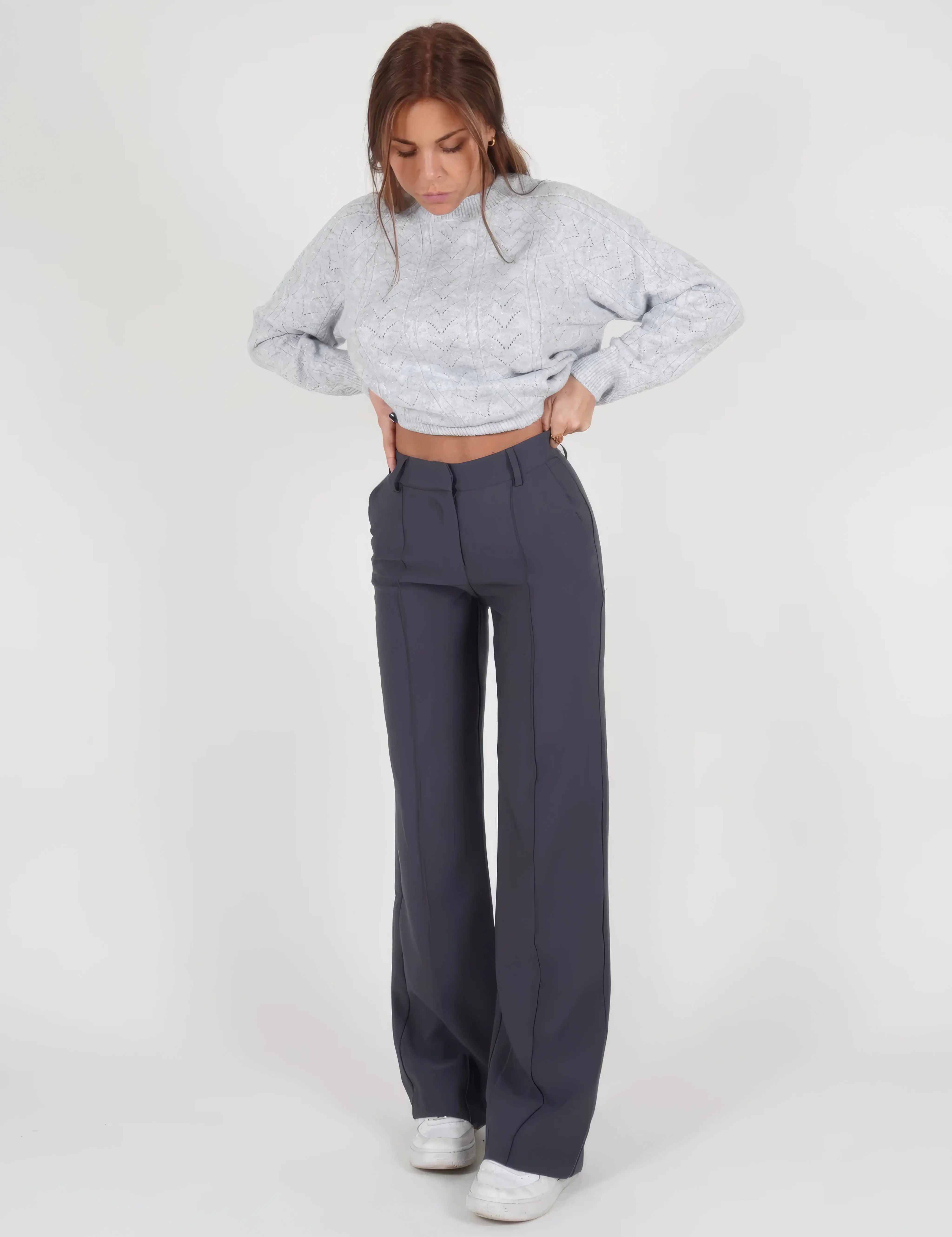 Migliora il tuo stile autunnale con i pantaloni chic a gamba larga da donna di AMY