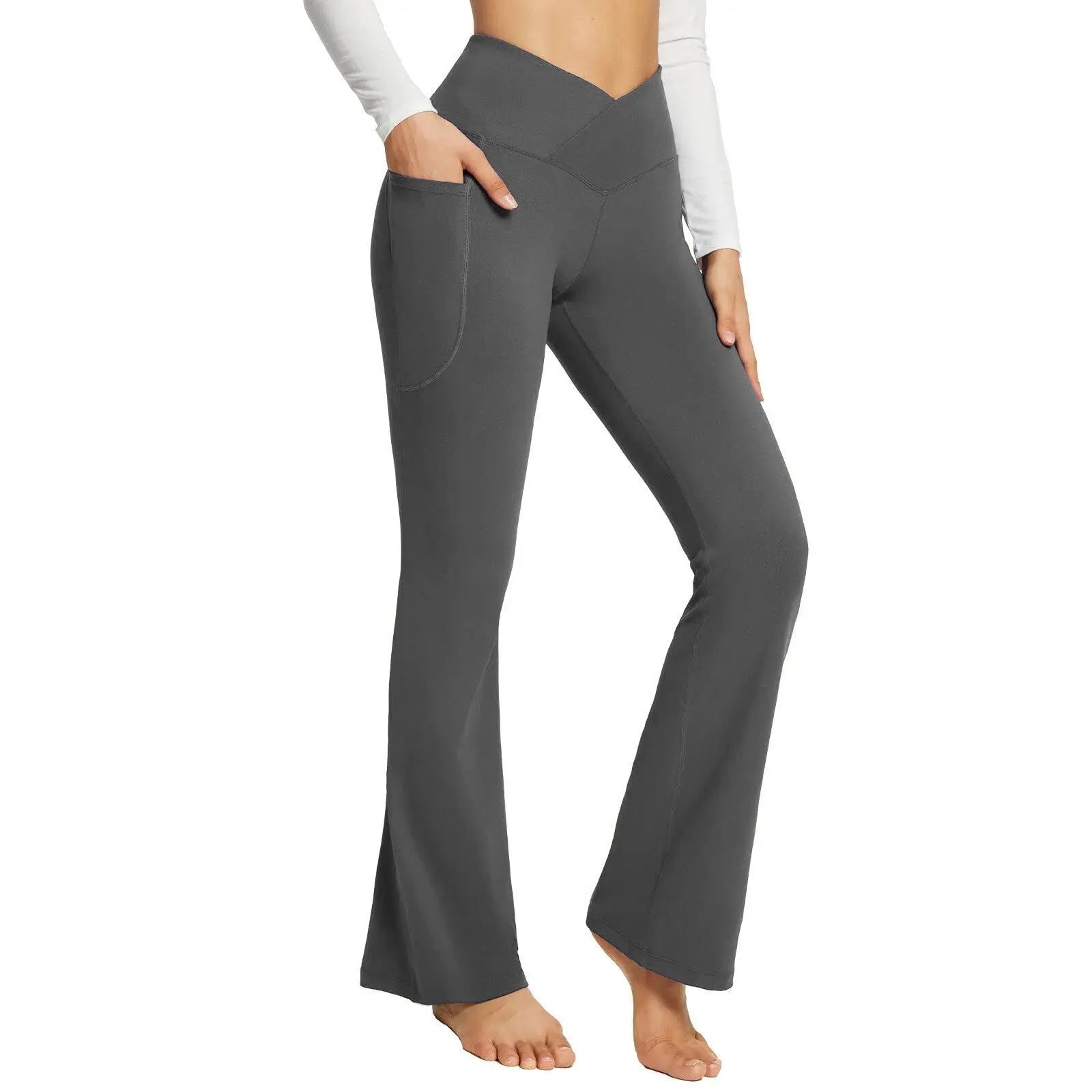 Migliora il tuo allenamento autunnale con i lussuosi pantaloni da yoga a gamba larga di PINCHA!