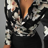 Alice | Elegante camicia floreale a maniche lunghe autunnale