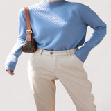 Helga™ | Pantaloni slim a vita alta