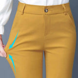 JANE | Pantaloni elasticizzati autunnali a vita alta per donne curvy