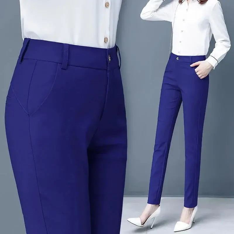 JANE | Pantaloni elasticizzati autunnali a vita alta per donne curvy