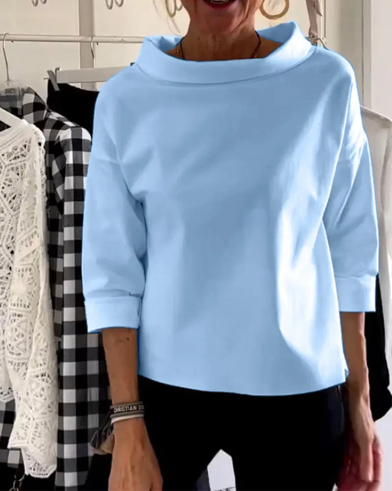 JENNIFER | Elegante top autunnale a collo alto