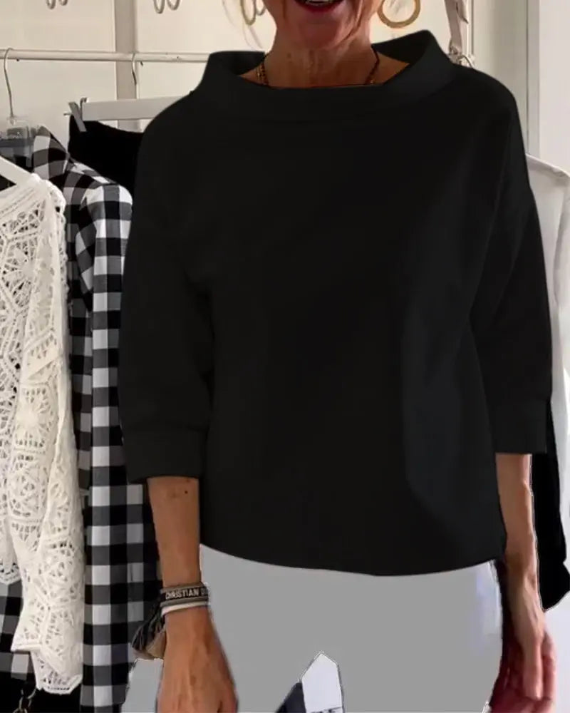 JENNIFER | Elegante top autunnale a collo alto