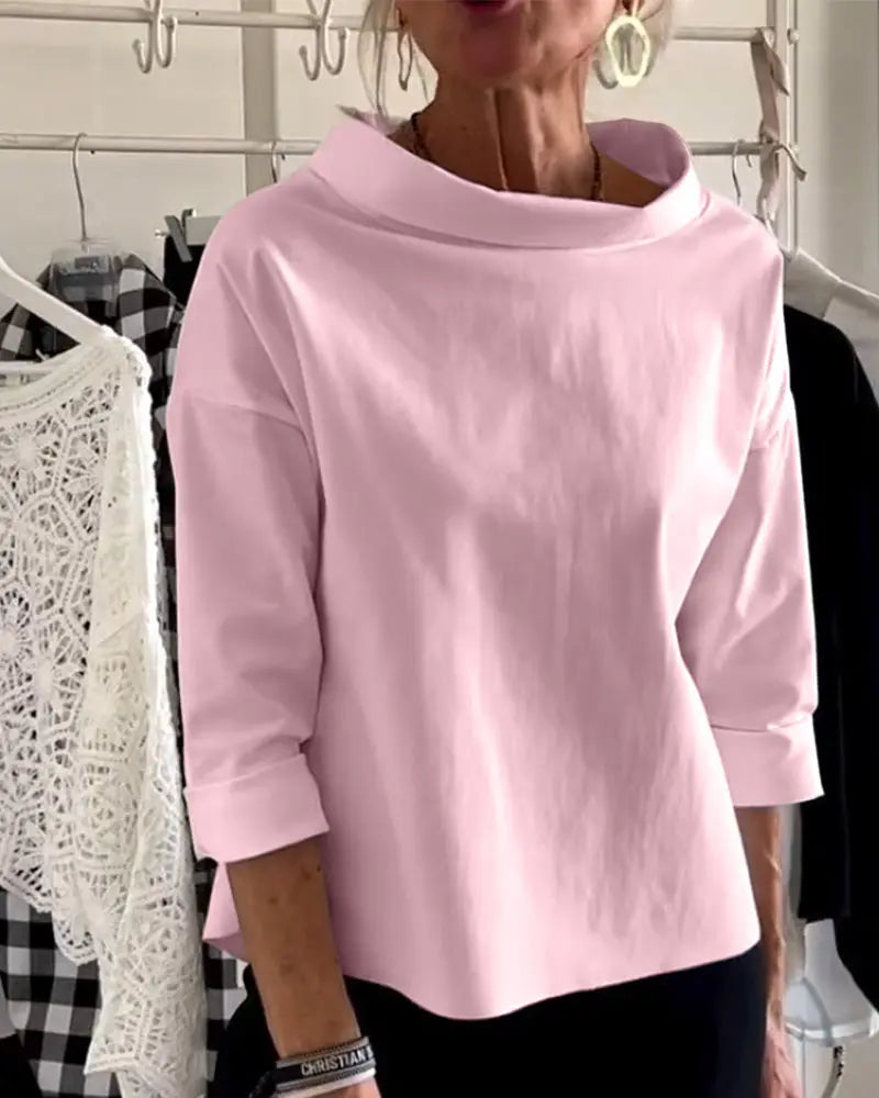 JENNIFER | Elegante top autunnale a collo alto