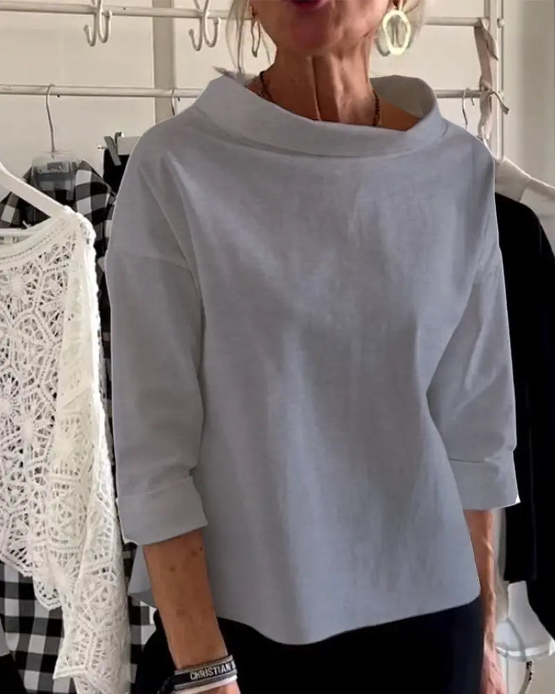 JENNIFER | Elegante top autunnale a collo alto