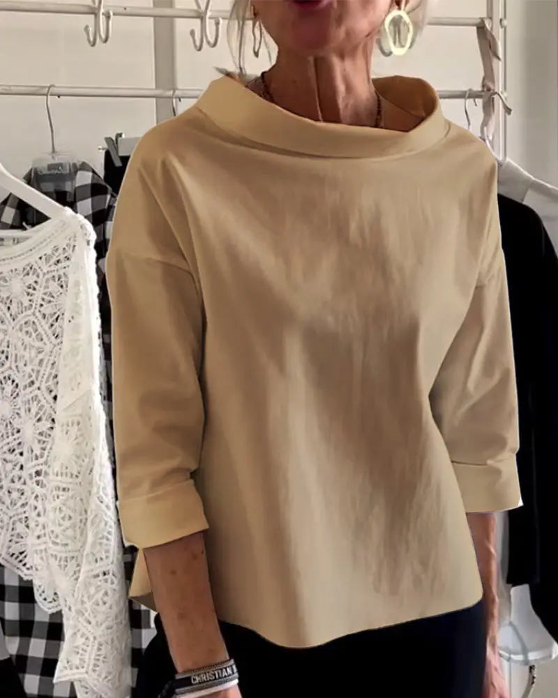 JENNIFER | Elegante top autunnale a collo alto