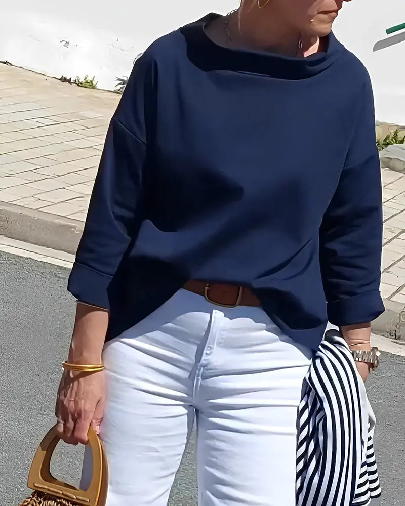 JENNIFER | Elegante top autunnale a collo alto