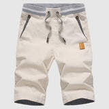 Shorts estivi da uomo - Corsa del cordone - Tasche con zip - Vestibilità rilassata