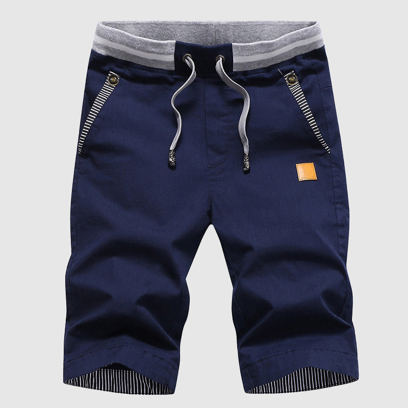 Shorts estivi da uomo - Corsa del cordone - Tasche con zip - Vestibilità rilassata