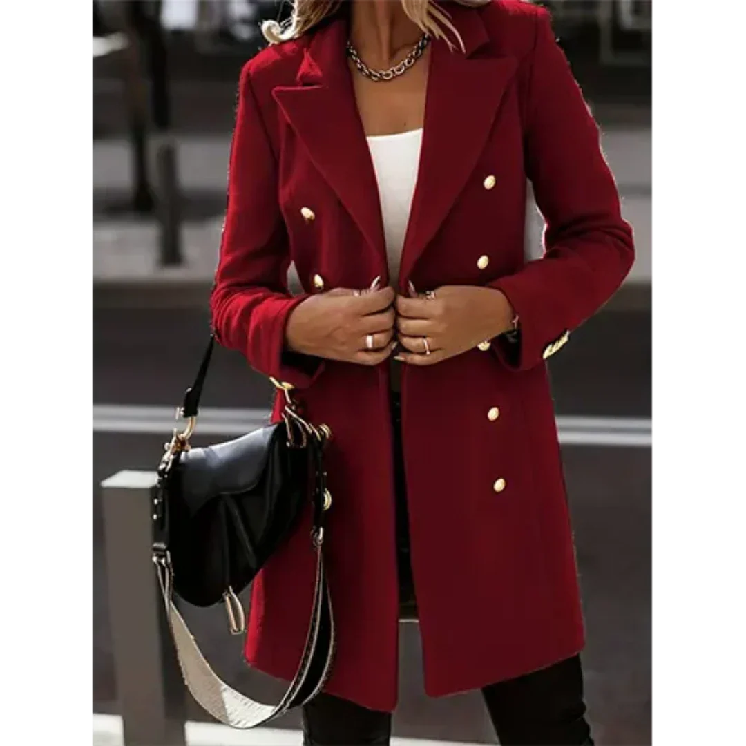 Volkeramina | Blazer elegante da donna | Lungo invernale