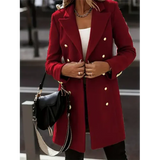 Volkeramina | Blazer elegante da donna | Lungo invernale