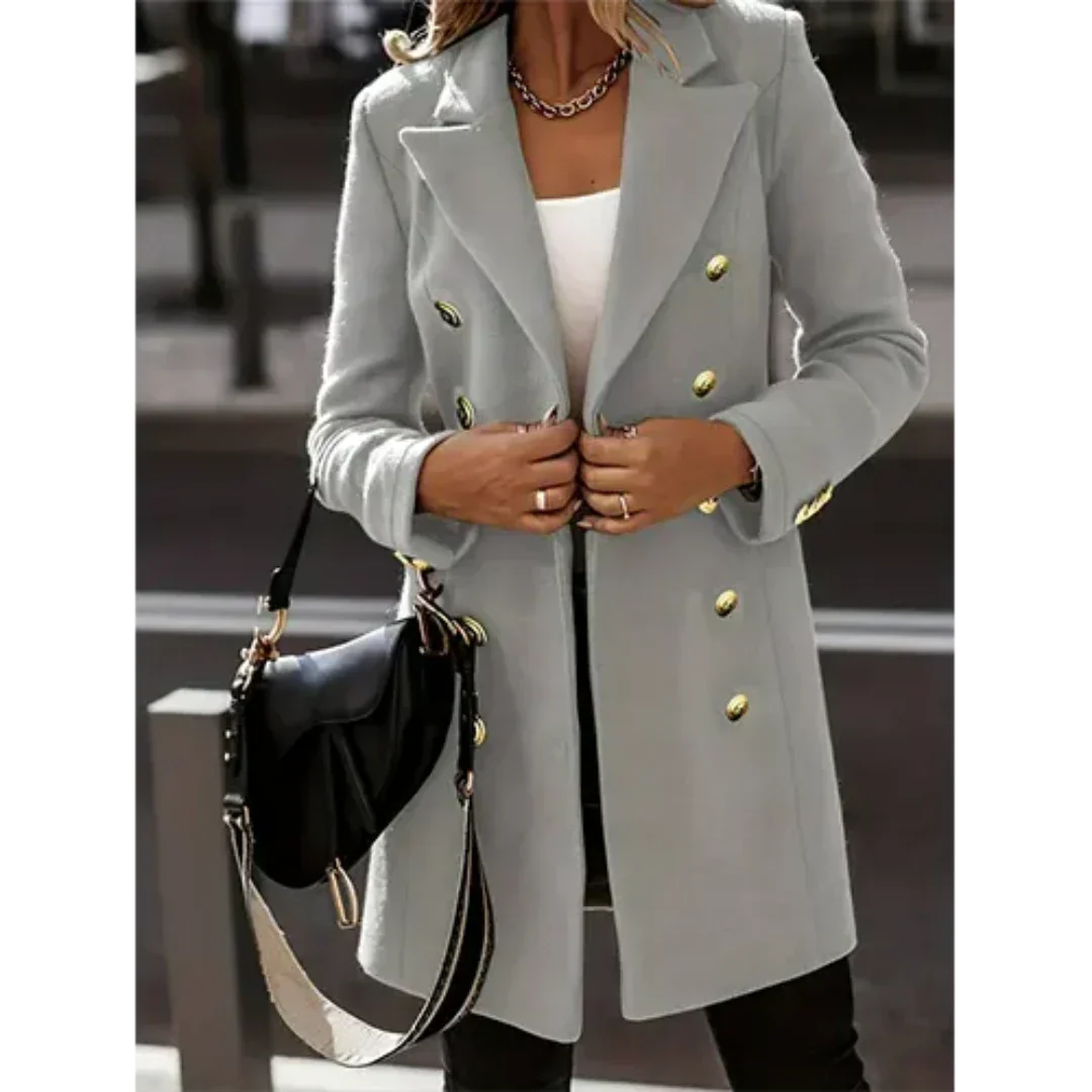 Volkeramina | Blazer elegante da donna | Lungo invernale