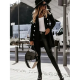 Volkeramina | Blazer elegante da donna | Lungo invernale