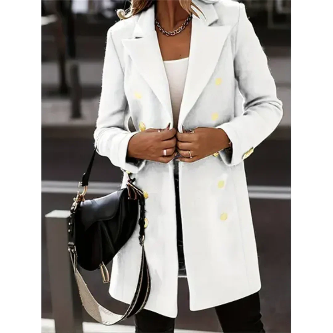 Volkeramina | Blazer elegante da donna | Lungo invernale