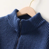 Marco | Giacca maglione in maglia leggera con zip da uomo per l'autunno