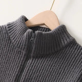 Marco | Giacca maglione in maglia leggera con zip da uomo per l'autunno
