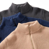 Marco | Giacca maglione in maglia leggera con zip da uomo per l'autunno