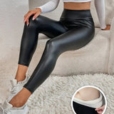 LAYLA | Leggings autunnali in pelle leggera da donna