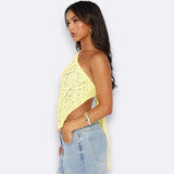 LINNE | Top estivo giallo elegante da donna