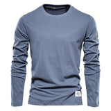 Maglietta casual a maniche lunghe con scollo rotondo per uomo