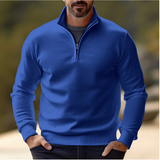 Maglione autunnale con mezza zip | Maglia morbida, traspirante, ideale per vestirsi a strati