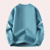 Maglione invernale da uomo lavorato a maglia effetto consumato