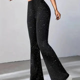 Nashville Glam | Pantaloni estivi scintillanti a gamba larga