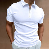 Mark| Polo estiva da uomo alla moda con dettagli eleganti e cerniera