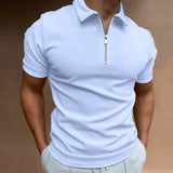 Mark| Polo estiva da uomo alla moda con dettagli eleganti e cerniera