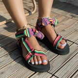DELIA | Sandali Piatti Estivi alla Moda con Stampa Leopardata per l'Estate
