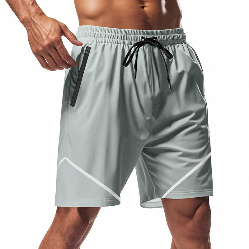 Uomini -ors Stringer sport estivo - tessuto ultra leggero e asciugatura rapida - fit sciolto - lunghezza del ginocchio - tasche con cerniera
