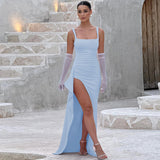 Celine™ | Abito Lungo Formale Elegante con Schiena Aperta