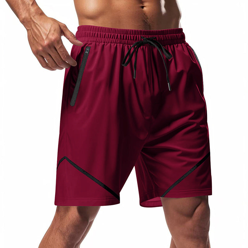 Uomini -ors Stringer sport estivo - tessuto ultra leggero e asciugatura rapida - fit sciolto - lunghezza del ginocchio - tasche con cerniera