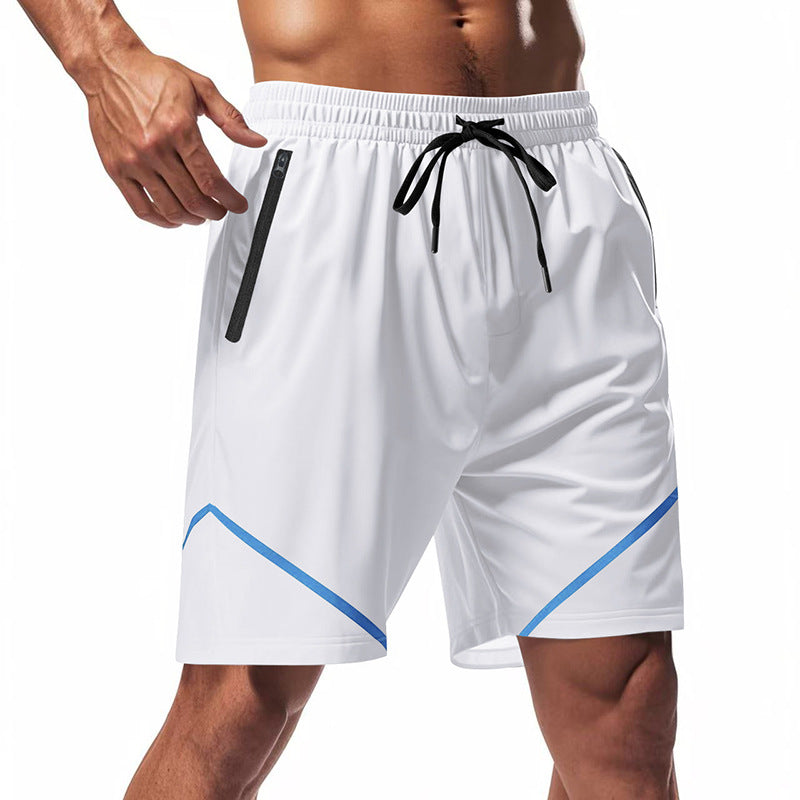 Uomini -ors Stringer sport estivo - tessuto ultra leggero e asciugatura rapida - fit sciolto - lunghezza del ginocchio - tasche con cerniera
