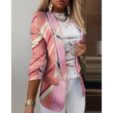 Gelsomino | Blazer autunnale stampato elegante e versatile